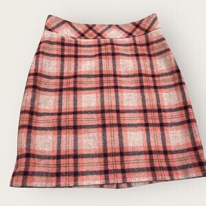L.L. Bean Wool plaid skirt Women’s size 12